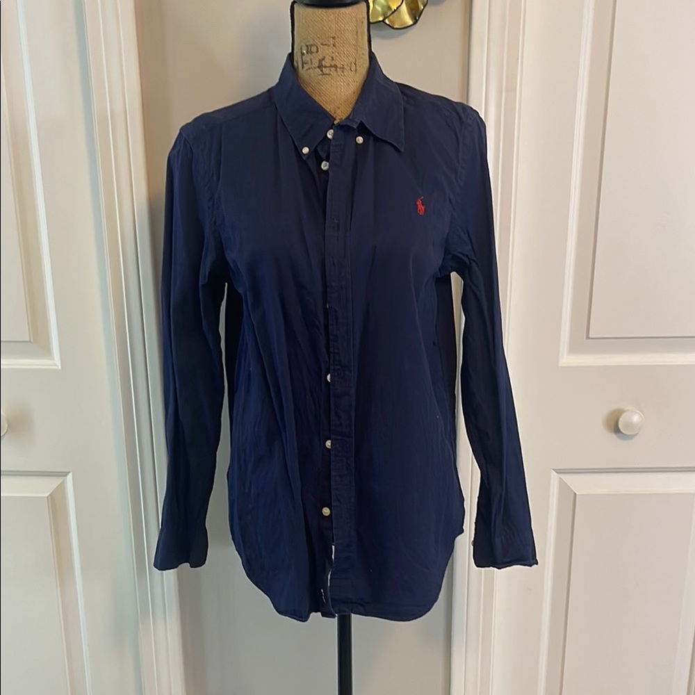 Ralph Lauren Blue Long Sleeve Button Down Shirt
